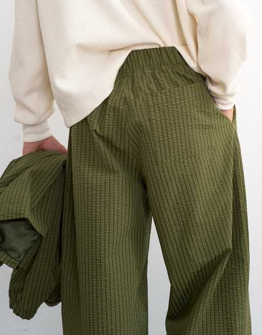 Topman - Pantalon baggy en nylon ripstop - Vert, 5 de 5