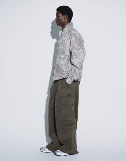 Topman pantalon cargo coupe ballon kaki, 2 de 5