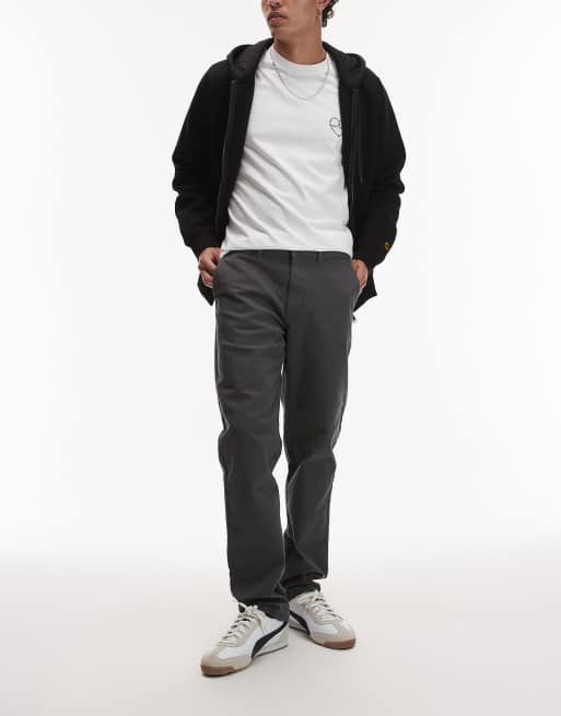Topman - Pantalon chino ajusté - Anthracite, 3 de 5