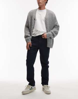 Topman - Pantalon chino coupe slim - Bleu marine - view 1