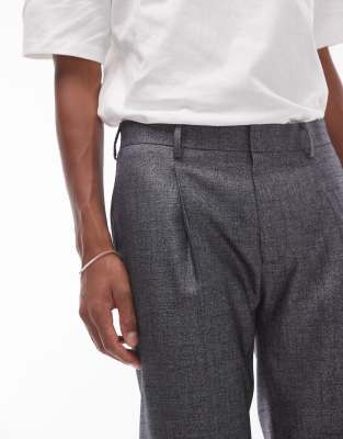 Pantalon De Costume Gris TopMan - Taille 30S, 100% Polyester, Neuf Avec étiquettes