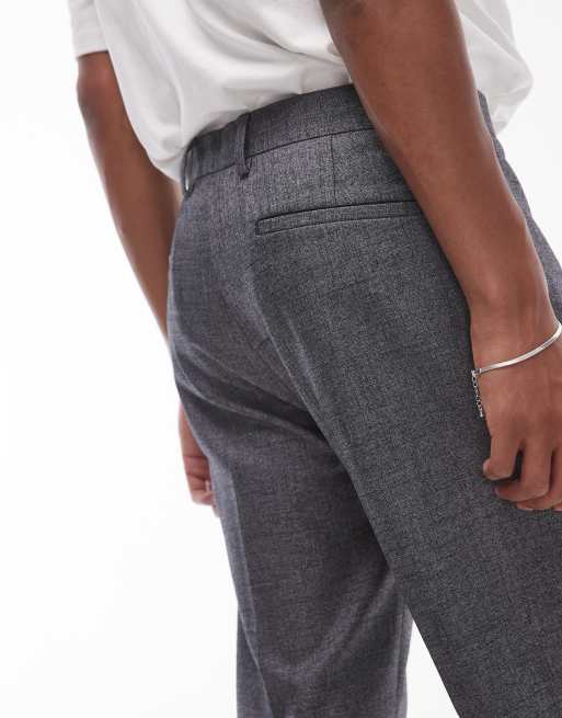 Pantalon Costume Hugo Boss - Taille 42 FR (50 GR) - Laine Gris à Pinces - Occasion Très Bon état