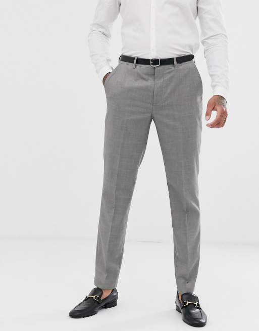 Topman Pantalon De Costume Slim Gris