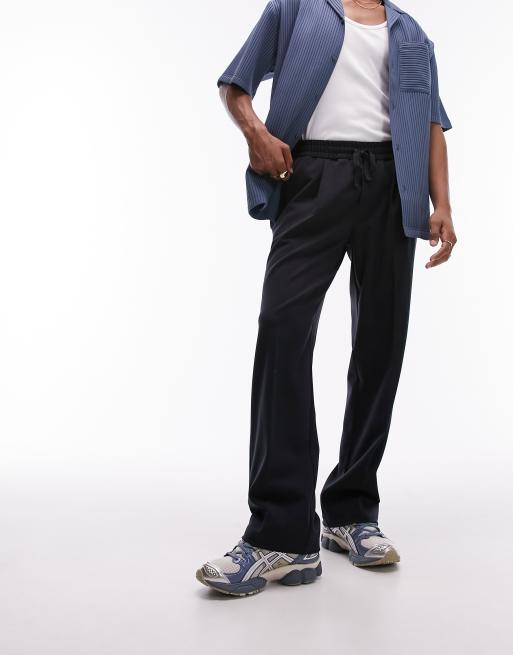 Topman - Pantalon de jogging baggy à taille élastique - Noir