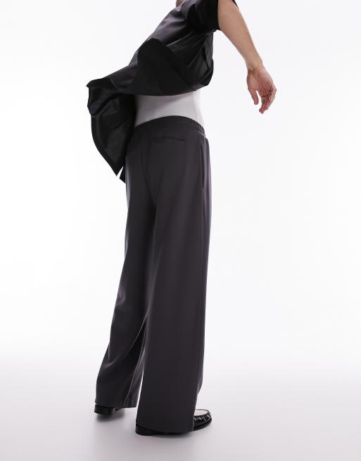 Topman - Pantalon de jogging baggy drapé - Anthracite, 4 de 5