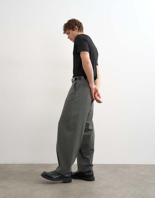 Topman - Pantalon décontracté à fines rayures - Anthracite, 4 de 5