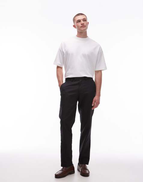 Topman - Pantalon fuselé élégant en coton - Noir - view 1