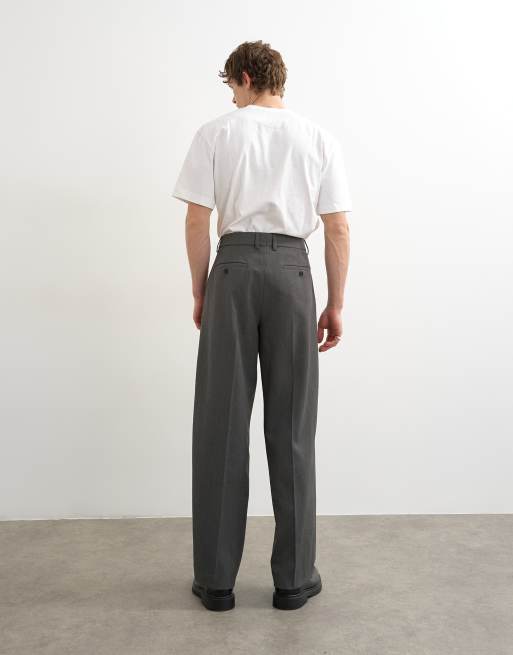 Topman - Pantalon large à doubles pinces - Anthracite, 2 de 5
