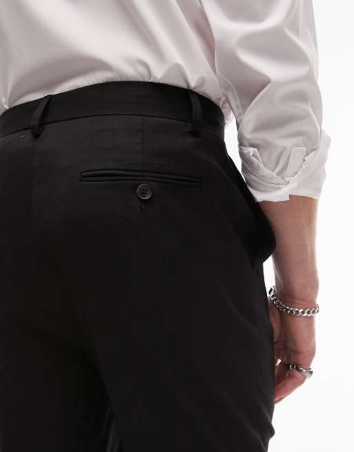 Topman - Pantalon met wijde pijpen in zwart, 5 van 5