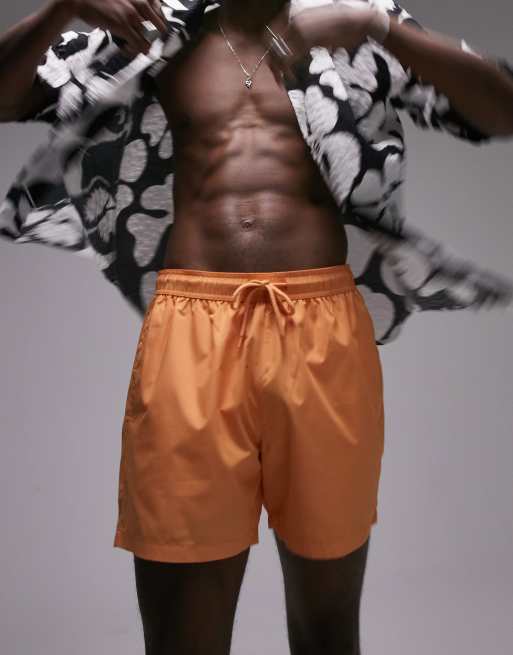 Topman - Pantaloncini da bagno arancioni