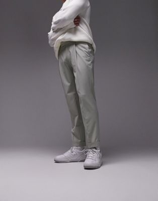 Topman tapered ripstop trousers in light khaki - ASOS Price Checker