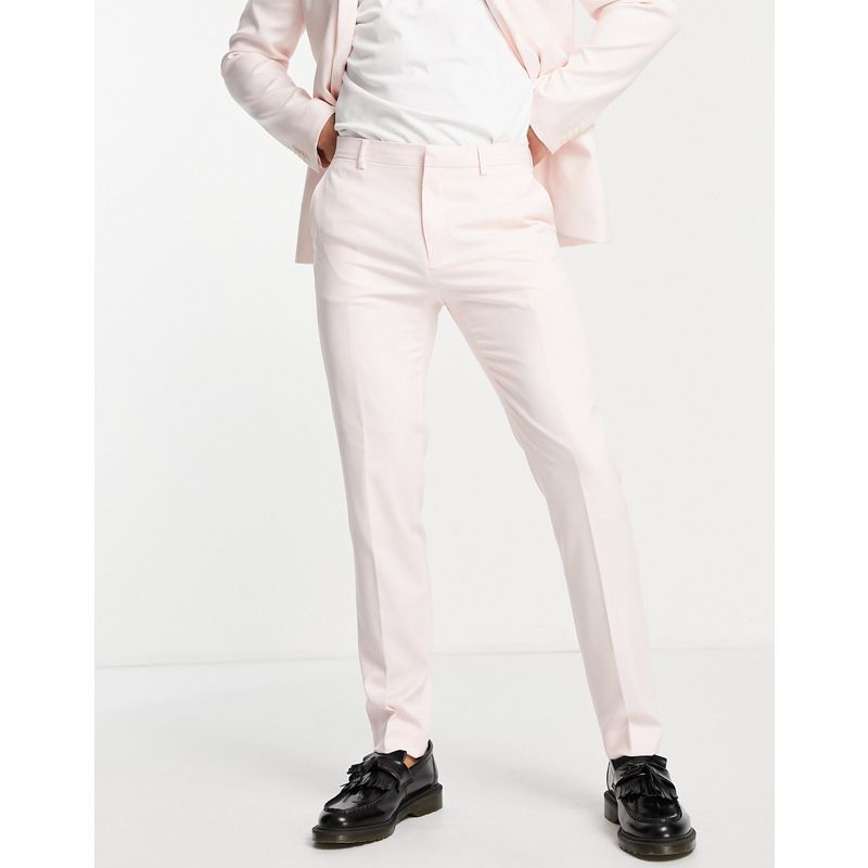 Abiti Pantaloni da abito Topman - Abito skinny rosa chiaro