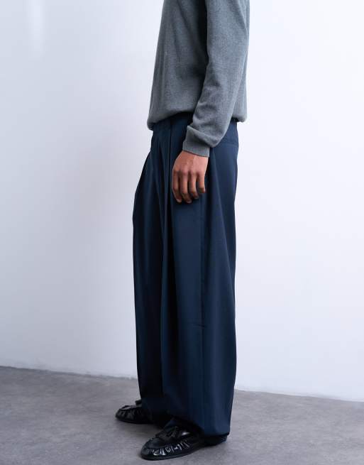 Topman - Pantaloni eleganti comodi blu navy, 2 di 5