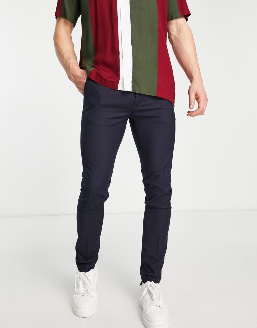 Topman - Pantaloni eleganti super skinny neri