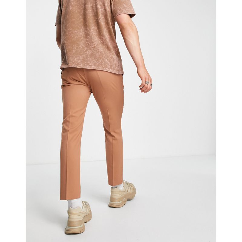 aGUL4 Pantaloni e chino Topman - Pantaloni joggers skinny eleganti, color cuoio