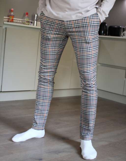 Topman hot sale checkered pants