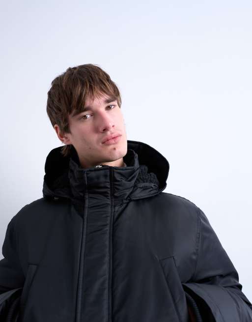 Topman – Parka in Schwarz mit zwei Taschen, 3 von 5