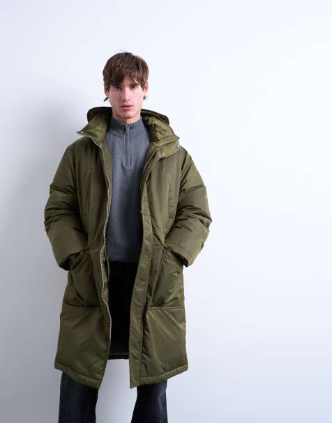 Topman – Parka w kolorze khaki z dwoma kieszeniami - view 1