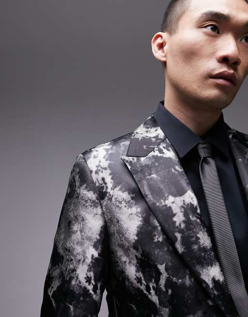 Topman discount floral blazer