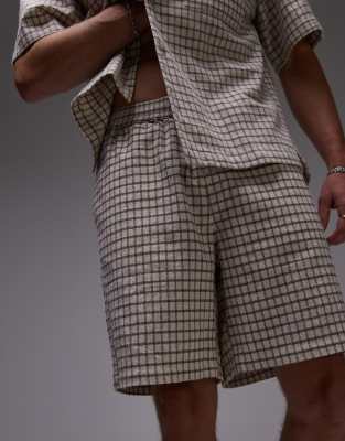 TOPMAN PLAID SHORTS 