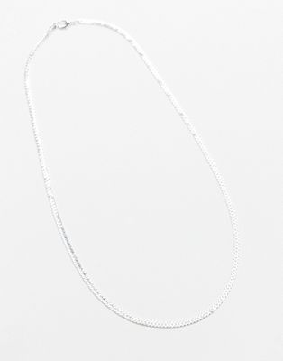 Topman polished necklace in silver - ASOS Price Checker
