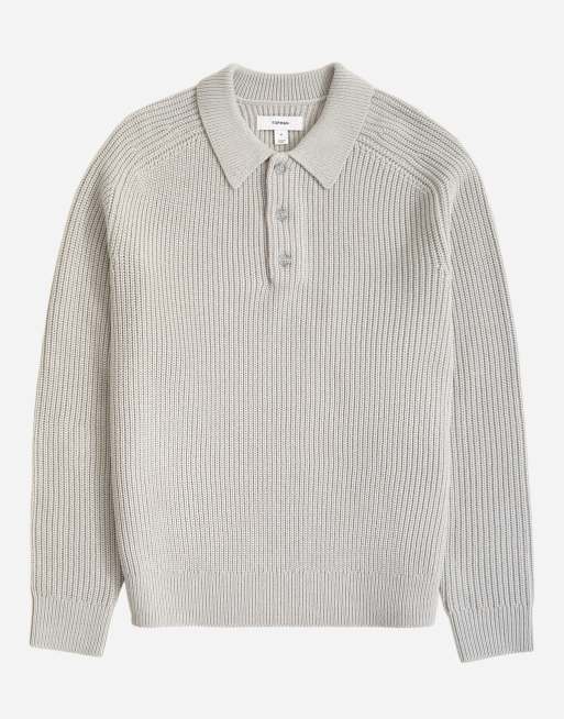 Topman - polo de punto de corte clásico en gris, 6 de 7