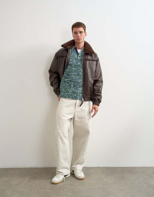 Topman polo en maille torsadée coupe classique bleu canard, 3 de 5