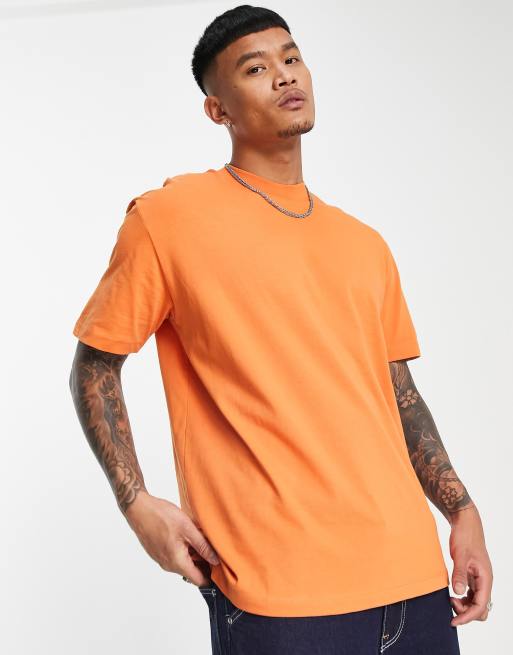 Topman – Pomarańczowy T-shirt oversize