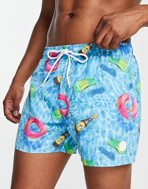 8 inch tie dye swim shorts ASOS Herren Kleidung Hosen & Jeans Kurze Hosen Shorts 