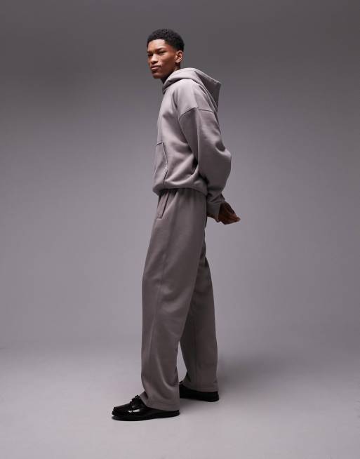 Weekday relaxed fit heavyweight jersey sweatpants in beige mole - part of a  set