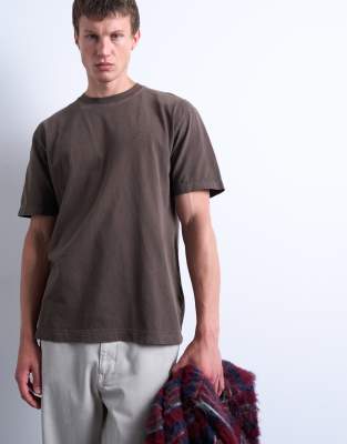 Topman Premium Oversized Fit T-shirt With Nowhere Embroidery