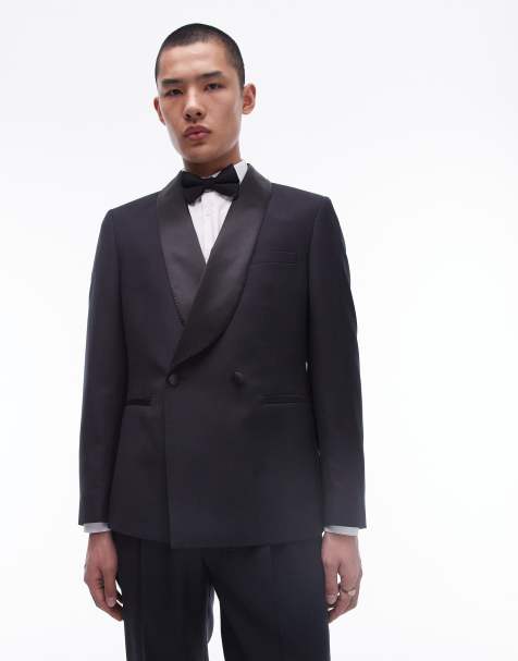 Topman - Premium - Sort slim-smokingjakke i uldblanding - view 1