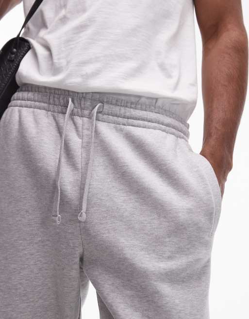Topman Premium – Szare melanżowe joggersy oversize z grubego materiału, 5 z 5