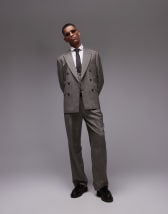 スーツ BEVAN UP wide dark gray slacks Dark Grey Wide Leg Straight Pants in Pure Wool | SUITSUPPLY