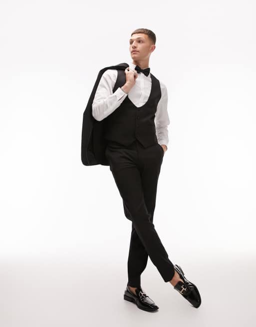 Tuxedo hot sale vest black