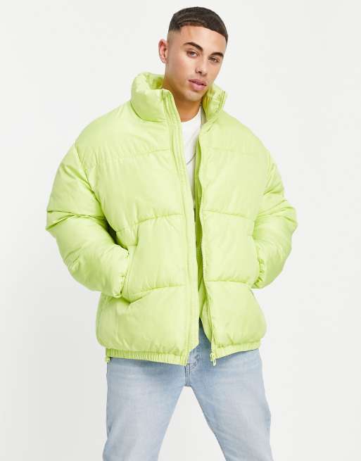 Lime green clearance bubble coat