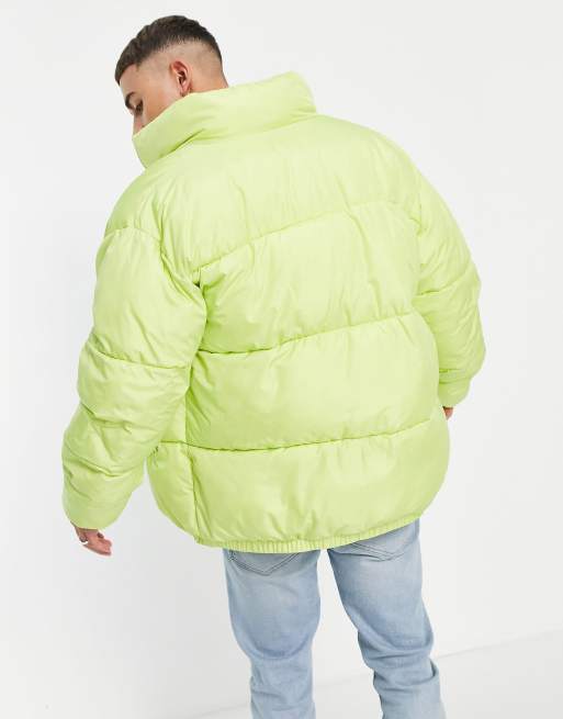 Lime green 2025 padded jacket