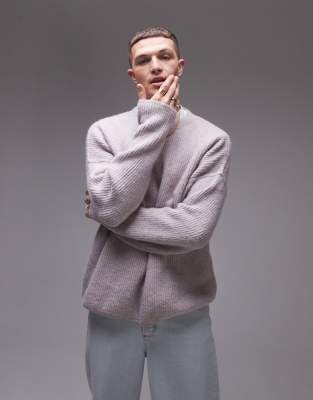 Topman - Pull brossé décontracté - Rose