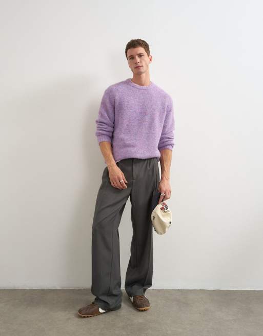 Topman pull en maille ample coupe relaxed lilas, 3 de 5
