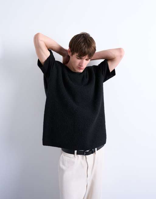 Topman - Pull sans manches oversize - Noir