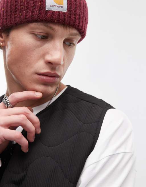 Topman quilted gilet in black, 3 of 4