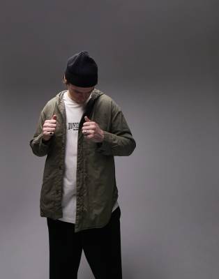 timberland quilted overshirt