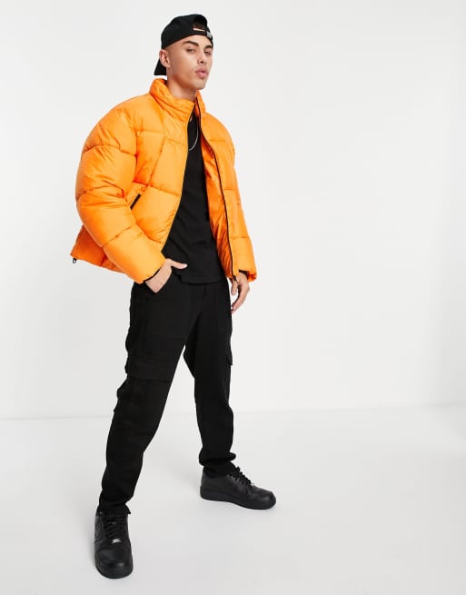 Orange bubble hot sale coat mens