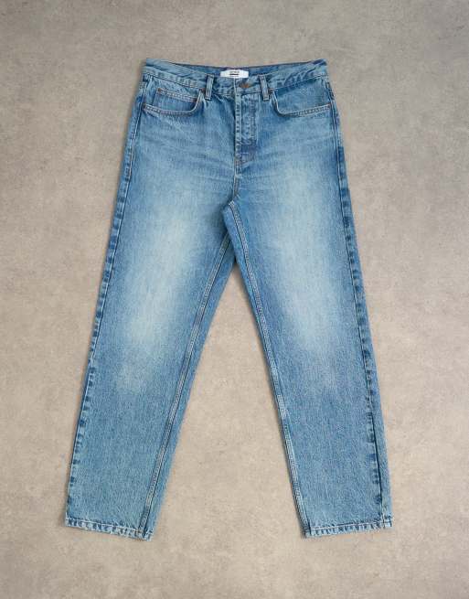Topman – Raka jeans utan stretch med mellanljus tvätt, 6 av 7