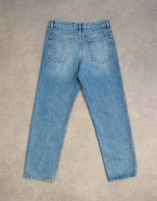 Topman – Raka jeans utan stretch med mellanljus tvätt, 7 av 7