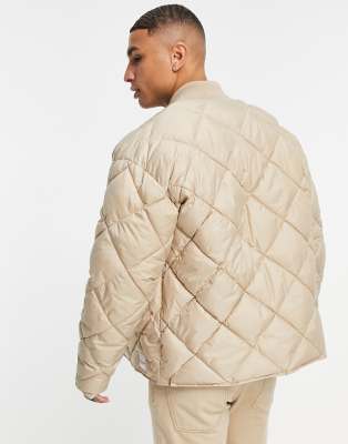 topman quilted bomber jacket