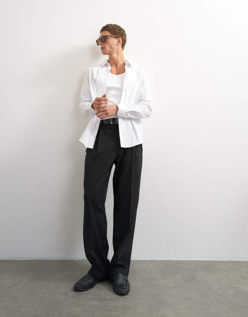 Topman regular fit long sleeve formal stretch shirt in white, 2 of 7