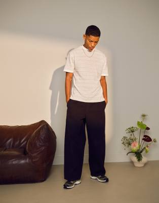 Topman Regular Fit Slub Striped T-shirt