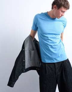 Regular fit t-shirt in blue