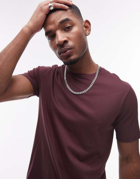 Topman regular fit t-shirt in brown - view 1